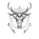 minimalistic taurus zodiac tattoo design idea