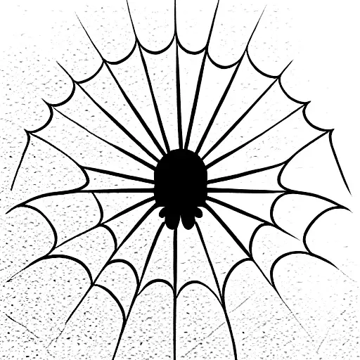 Spider Web tattoo design idea