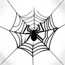 Spider Web tattoo design idea