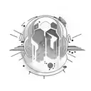 space odyssey monolith tattoo design idea