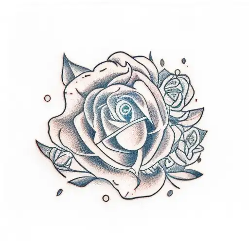 uhr mit name aaliyah und rosen tattoo design idea