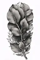 soft eucalyptus branch   tattoo design idea