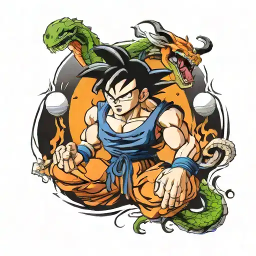 dragon ball tattoo design idea