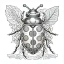 ladybug tattoo design idea