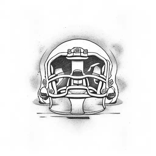 American Football tattoo design idea