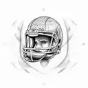 American Football tattoo design idea