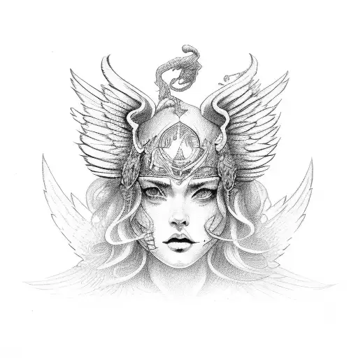 angels war tattoo design idea