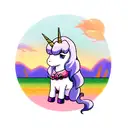 unicorn  tattoo design idea