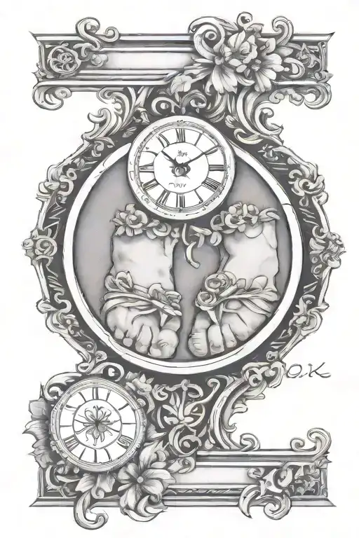 baby feet   tattoo design idea