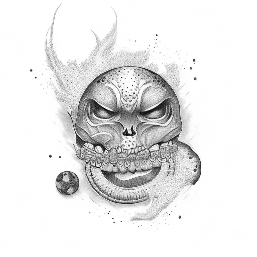 gluttony tattoo design idea