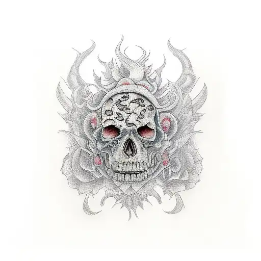 chicano style that rapresent gluttony, one of the seven deadly sins tattoo design idea