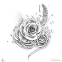 lust tattoo design idea