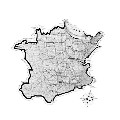 southeastern USA map Alabama sailor jerry tattoo design idea