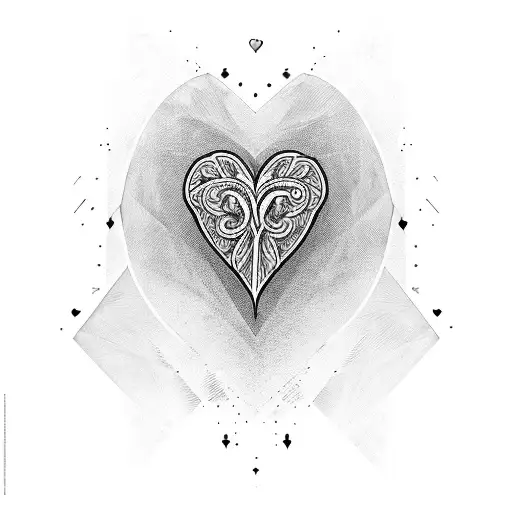 Heart & Naunt tattoo design idea