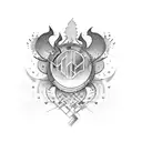 Heartbeat tattoo design idea