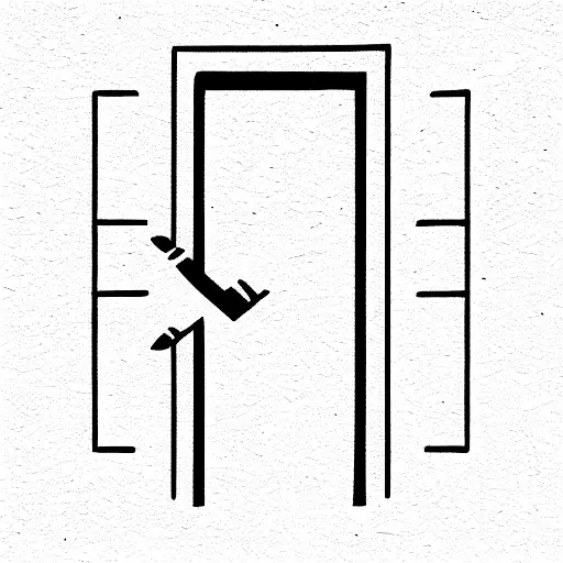 open door tattoo design idea