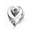 heart shape with following names Babu, Shaila, Nisha, Athi, Devi, Guba, Hari tattoo design idea