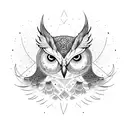 night owl  tattoo design idea
