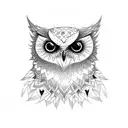 night owl  tattoo design idea