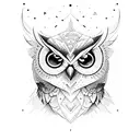 night owl  tattoo design idea