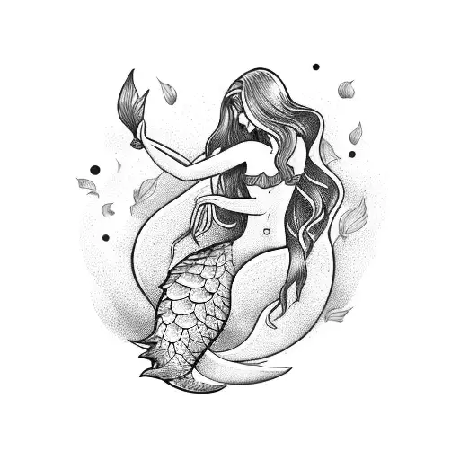 Mermaid Connection with Sea Tattoo Design | Coloured Tattoo | Dibrugarh  Online Bazaar