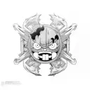 luffy gear 5 tattoo design idea