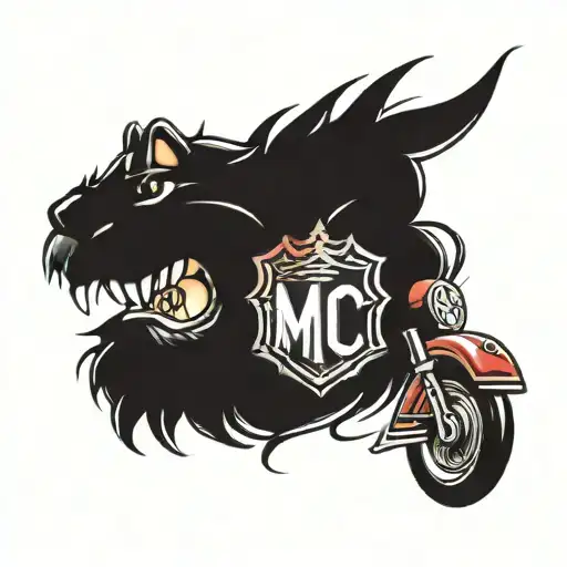 m and c barcelona logo tattoo design idea