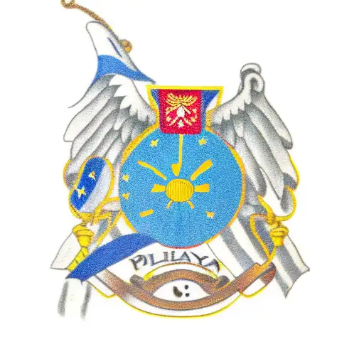 Philippine flag tattoo design idea