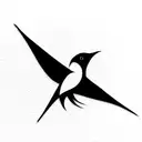 neck tattoo bird tattoo design idea