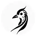 neck tattoo bird tattoo design idea