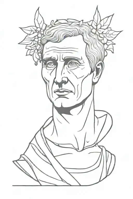 julius caesar tattoo design idea