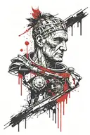 julius caesar tattoo design idea