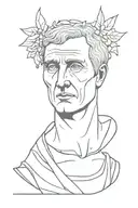 julius caesar tattoo design idea