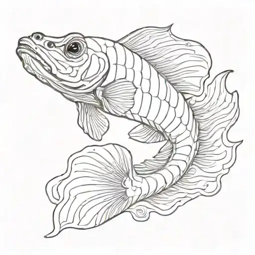 pleco outline tattoo tattoo design idea