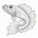 pleco outline tattoo tattoo design idea