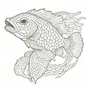 pleco outline tattoo tattoo design idea