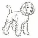 goldendoodle tattoo design idea