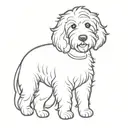 goldendoodle tattoo design idea