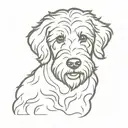 goldendoodle tattoo design idea