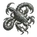 red scorpion and tattoo design idea