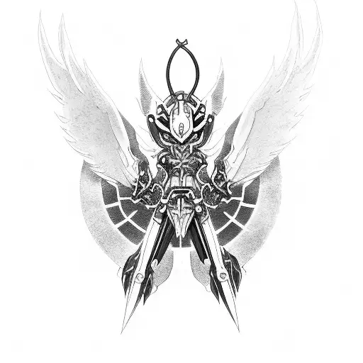 Angemon, the legendary Digimon tattoo design idea