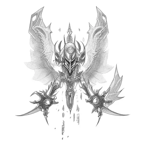 Angemon, the legendary Digimon tattoo design idea