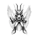 Angemon, the legendary Digimon tattoo design idea