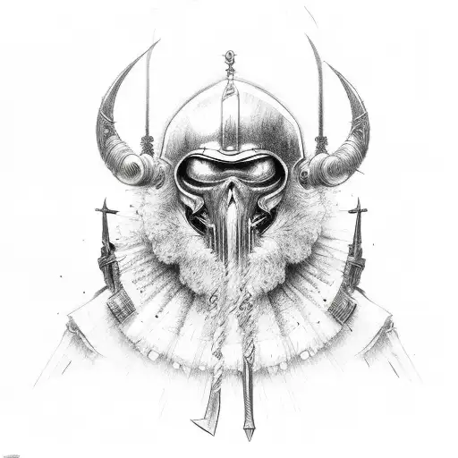 god blessed and a weapon tattoo design idea