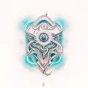 god blessed  tattoo design idea