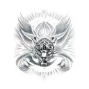 god blessed  tattoo design idea