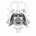 Darth Vader with saber tattoo design idea
