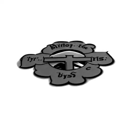 Christian Cross with Proverbs and numbers tattoo design idea