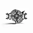 Christian Cross with Proverbs and numbers tattoo design idea