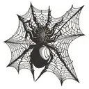 Spider Web tattoo design idea